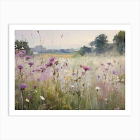 Antique Wildflower Meadow Art Print