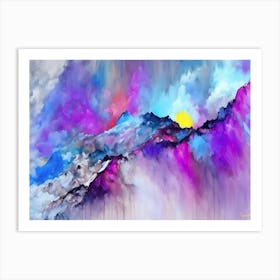 Explorer Series Melting Summit Art Print