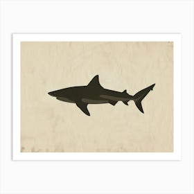 Dogfish Shark Silhouette 5 Art Print