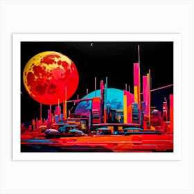 Futuristic City Art Print