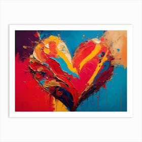 Heart Painting Art Print