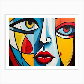 Face Of A Woman 3 Art Print