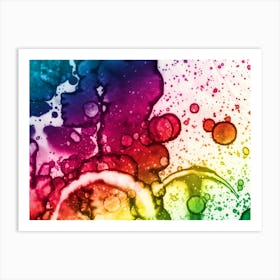 Alcoholic Ink Is Morning Glory Art Print