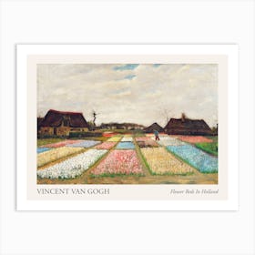 Flower Beds In Holland, Vincent Van Gogh Poster Art Print