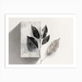 Abstract Leaf Classy Art Print