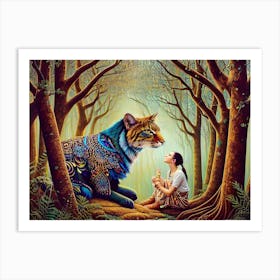 Tiger In The Forest 1 Art Print