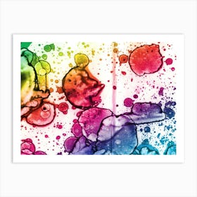 Abstraction Watercolor Balls 3 Art Print