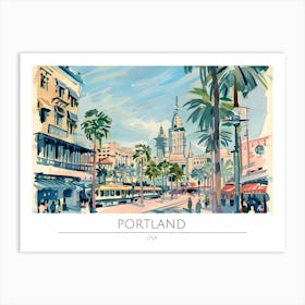 Portland Usa Art Print