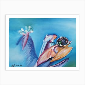 Water Drop on a Petal Art Print