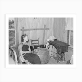 Southeast Missouri Farms, Sharecropper S Daughter In Corner Of Shack Bedroom, La Forge Project Art Print