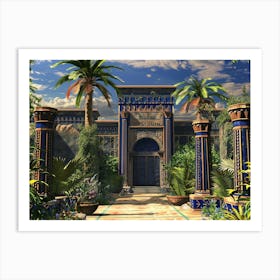 Egyptian Garden 5 Art Print