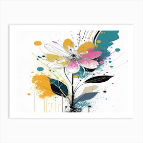 Abstract Flower 2 Art Print