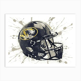 Missouri Tigers NCAA Helmet Poster 1 Art Print