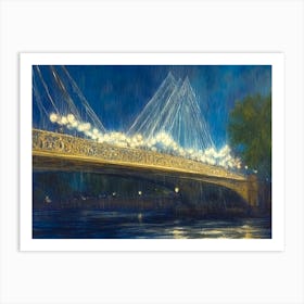 London Bridge At Night Art Print