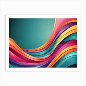 Abstract Wave Background 3 Art Print