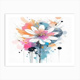 Watercolor Flower Art Print