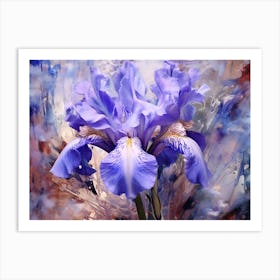 Blue Iris 4 Art Print