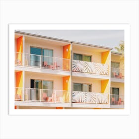 Retro Motel Art Print