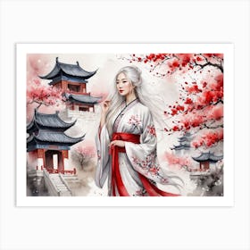 Chinese Girl Art Print