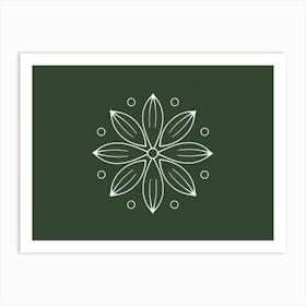 Flower Logo Art Print