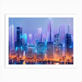 Futuristic Cityscape 49 Art Print