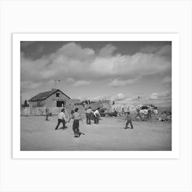 Untitled Photo, Possibly Related To Football Is Played By The Schoolboys At Concho, Arizona By Russell Lee Art Print