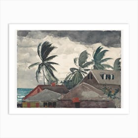 Hurricane, Bahamas, Winslow Homer Art Print