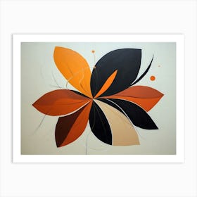 Abstract Flower painting 1 Art Print