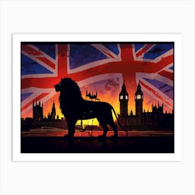 London Lion Art Print