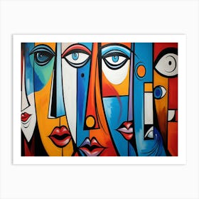 Faces Of The World 2 Art Print