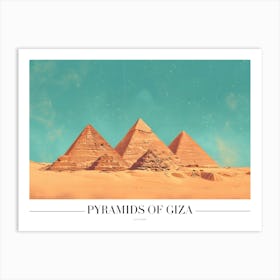 Pyramids Of Giza Art Print