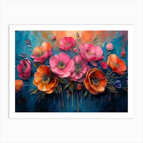 Colorful Flowers 2 Art Print