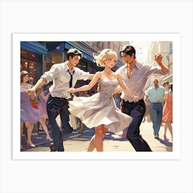 Dance In Paris 1 Art Print