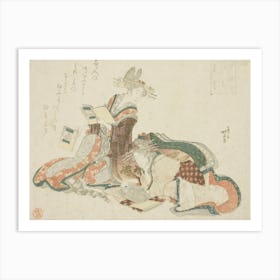 Young Woman, Katsushika Hokusai Art Print