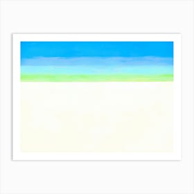 Georgia O'Keeffe - Sky with Flat White Cloud Art Print