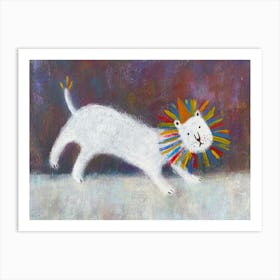 Party  animal- Lion Art Print