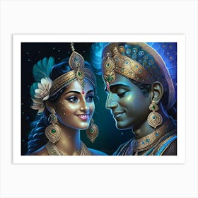 Lord Krishna Art Print