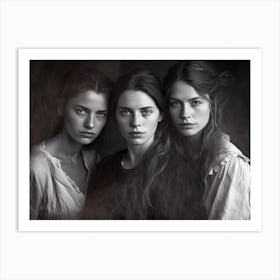 Three Young Women Art Print