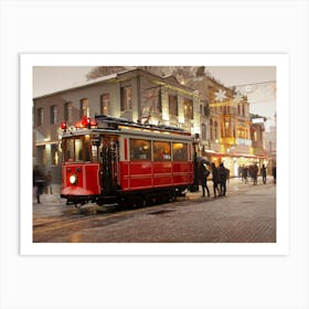 Tram In Istanbul Art Print