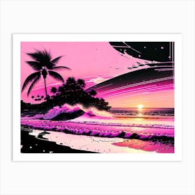 Pink Sunset Art Print