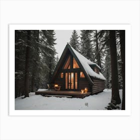 Cabin In The Woods 1 Art Print