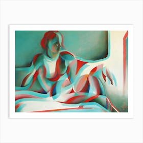 Anaglyphical Roundism 27 07 22 (2022) (4 3 Ratio) Art Print