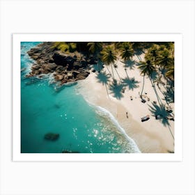 Aerial View Of A Beach 3 Art Print