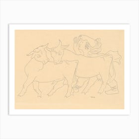 Cowherd, Mikuláš Galanda Art Print