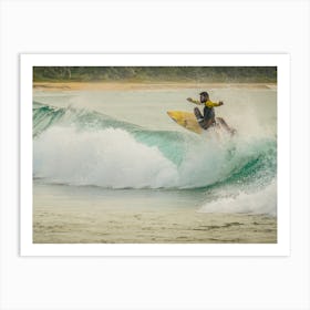 Riding A Wave Art Print