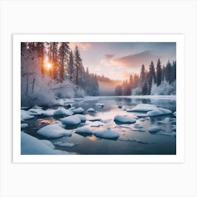 Winter Landscape Art Print