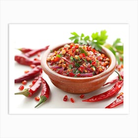 Red Chili Sauce Art Print