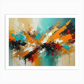 Abstract oil Painting Art Print