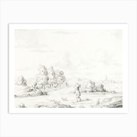 Landscape With Two Men, Jean Bernard Art Print