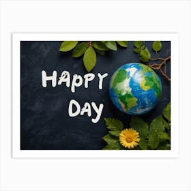 Happy Earth Day Art Print